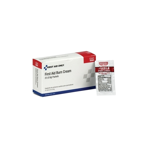 First Aid/Burn Cream Packet, 0.9 g, 25 per Box