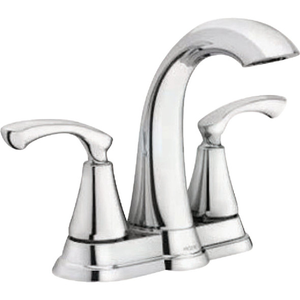 Moen Tiffin Chrome 2-Handle Knob 4 In. Centerset High-Arc Bathroom Faucet
