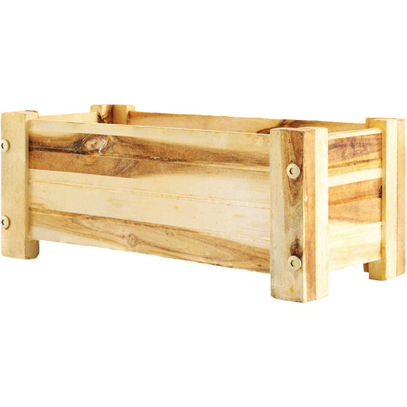 Avera Products 16 In. Wood Rectangle Crate Planter AWP413160