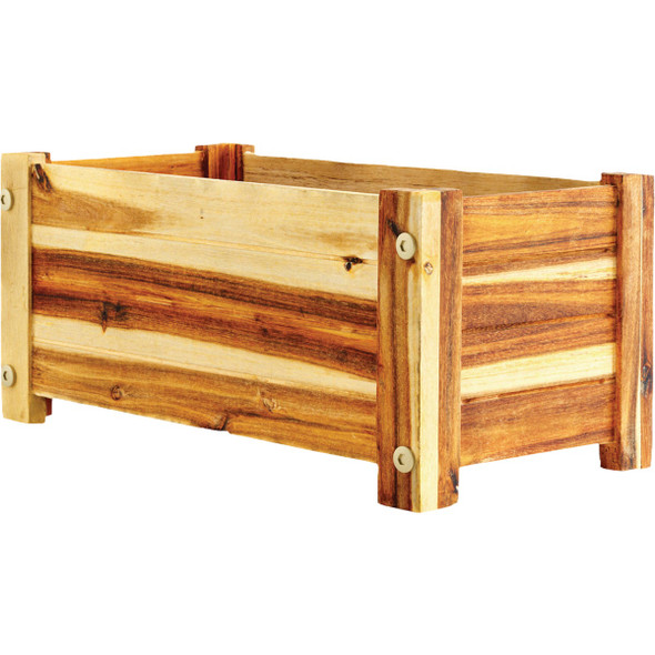 Avera Products 19 In. Wood Rectangle Crate Planter AWP413190