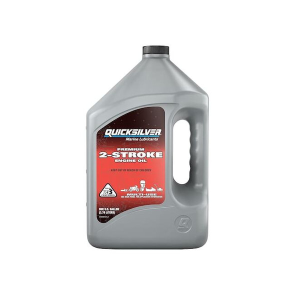 Quicksilver Engine Oil, 2-Cycle, Petroleum, 1 Gal. Size QUIK8M0229791