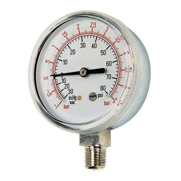 Groen Pressure Gauge,2-1/2" dia.,30VAC,60 psi Z084208