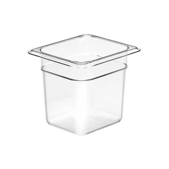 Cambro Food Pan,Sixth Size,PK6 CA66CW135