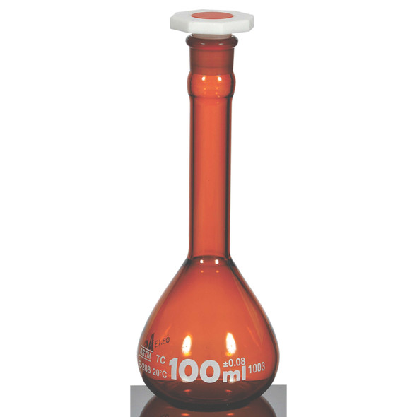 United Scientific Volumetric Flasks,Class A,Indiv. Cert. FGAM100