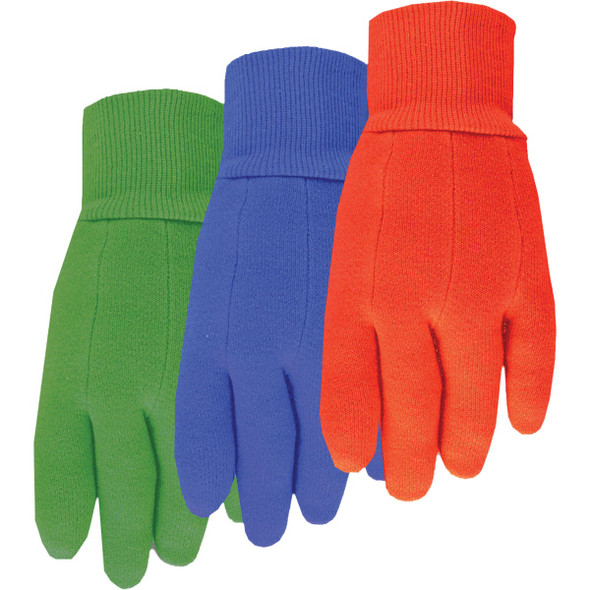 Midwest Gloves & Gear Assorted Colors Kids Jersey Glove 537K-K-DC-12