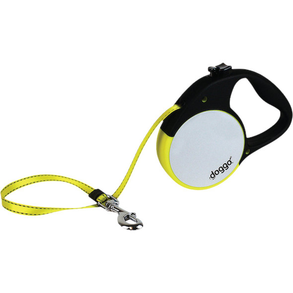 doggo 13 Ft. Reflective Small Dog Retractable Leash, Neon Yellow DGO RRLSH NY SM