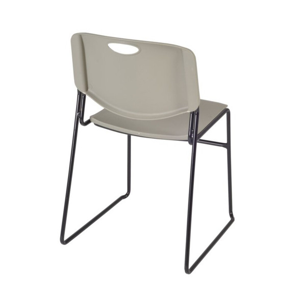 Kee Square Table & Chair Set, Wood, Metal, Polypropylene Top  TB4848CHBPBK44GY