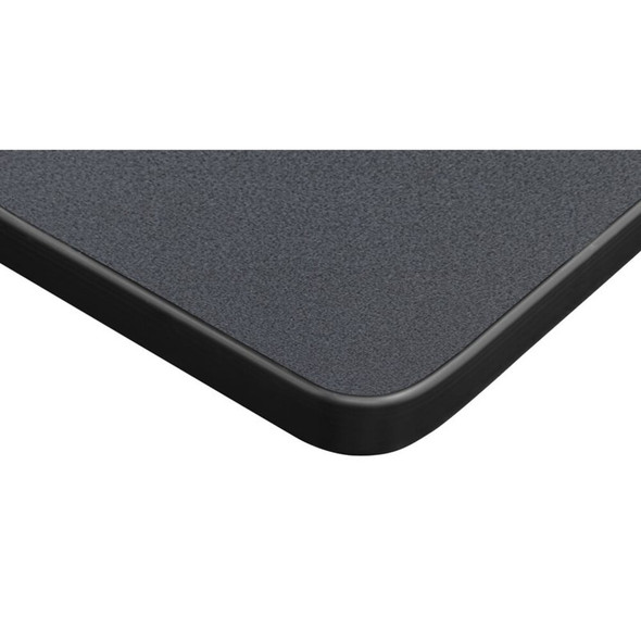Kee 42 x 24 in. Training Seminar Table- Grey Top, Black Legs  MT4224GYBPBK