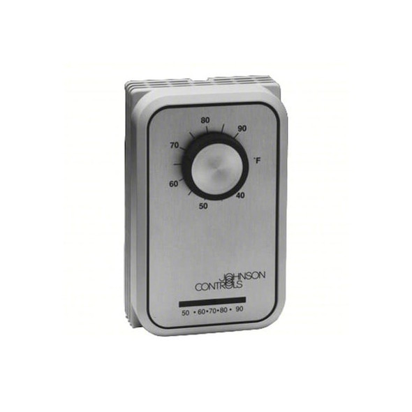 Line Voltage Thermostat, Cool Only, 40 to 90F, Exposed Dial, 24 to 277V AC, 1C