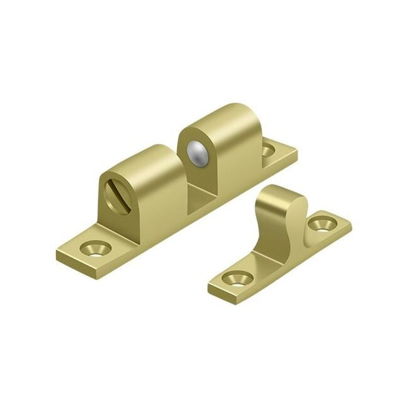 Deltana Ball Tension Catch 2-3/10" X 2/5" Bright Brass BTC20U3