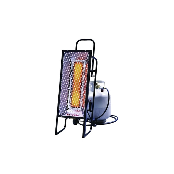 Portable Radiant Heater, 35,000 Btu/h, 12 h