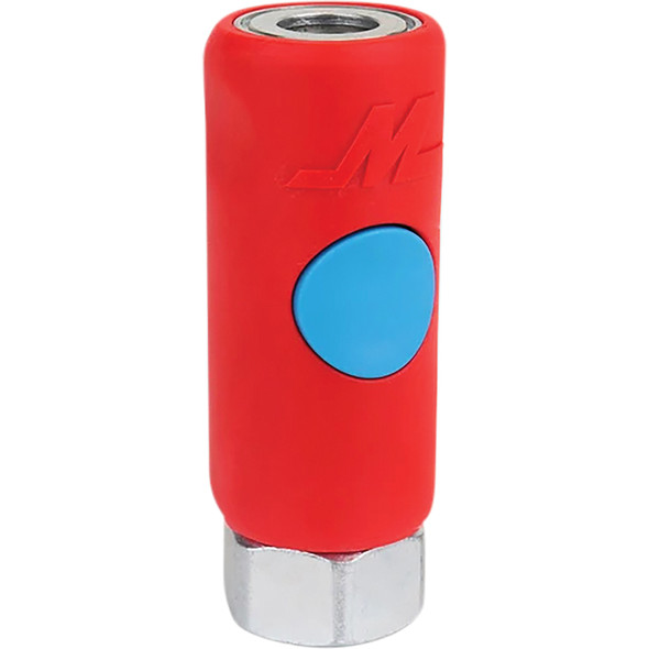 Push Button Safety Air Coupler, T-Style 1/4" FNPT S-785PB