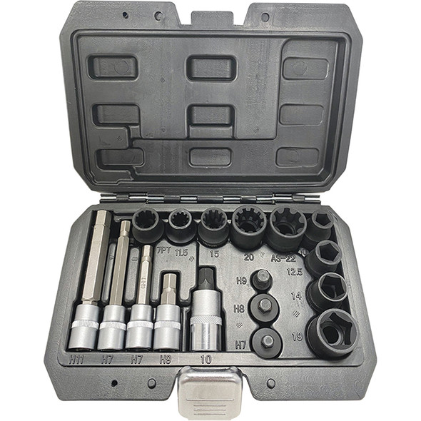 17 Piece Brake Caliper Socket Set 5117
