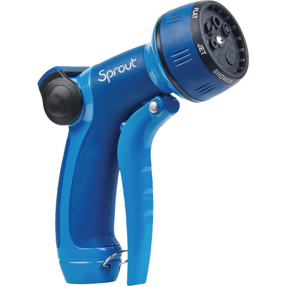 Sprout 7-Pattern Blueberry Blue Front-Trigger Metal Nozzle SP15582BB