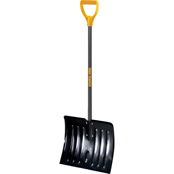 True Temper Arctic Blast 18 In. Steel Snow Shovel with D-Grip Handle 1640700