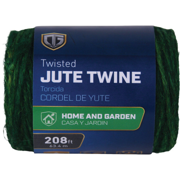 TruGuard 3 Ply x 208 Ft. Fine Green Twisted Jute Twine 642051
