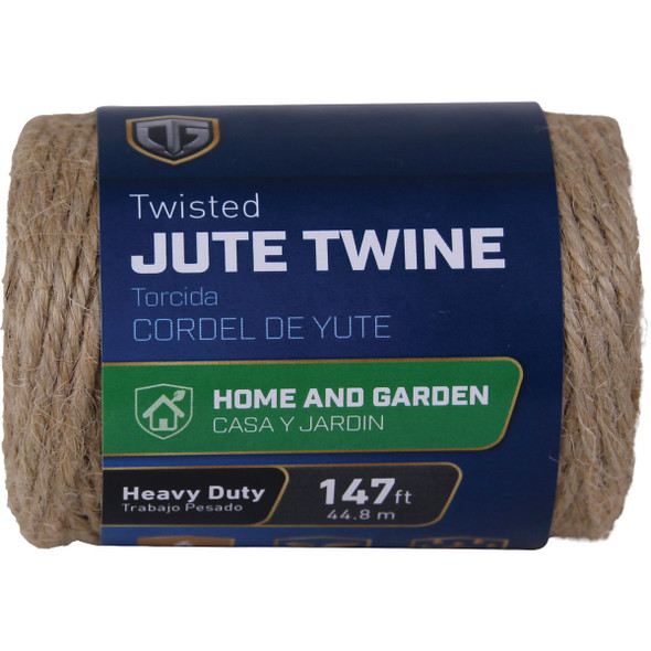 TruGuard 4 Ply x 147 Ft. Heavy Duty Natural Twisted Jute Twine 642061