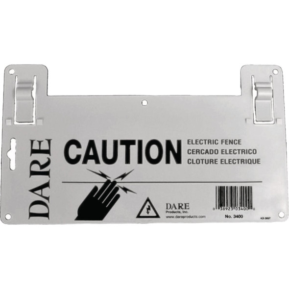 Dare Electric Fence Warning Sign 3400
