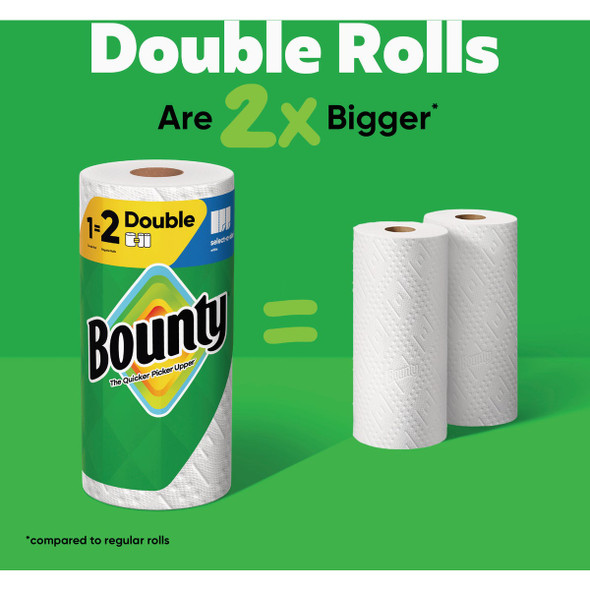 Bounty Paper Towels Select-A-Size White, 4 Double Rolls, 82 Sheets Per Roll 80798323 603730