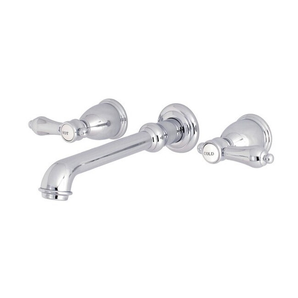 Kingston Brass Roman Tub Faucet, Polished Chrome, Wall Mount KS7021BAL