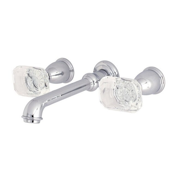 Kingston Brass Roman Tub Faucet, Polished Chrome, Wall Mount KS7021WQL