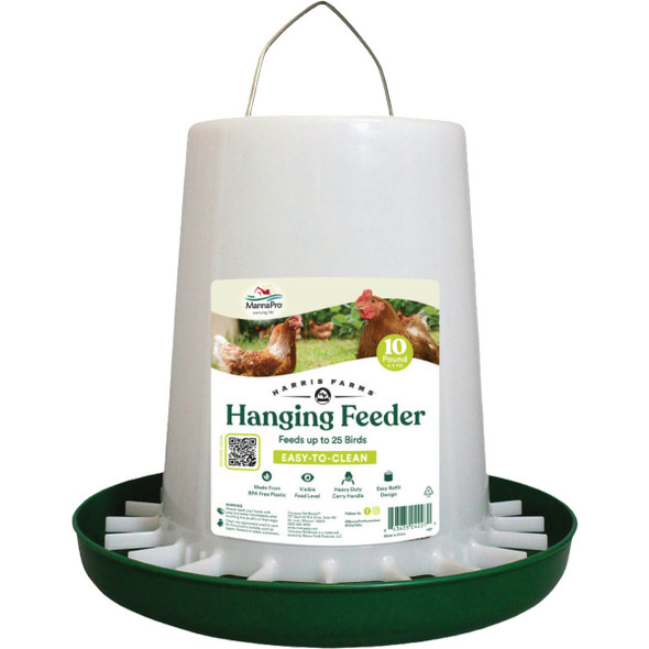 Manna Pro Harris Farms 10 Lb. Twist Lock Base Hanging Poultry Feeder 1000290