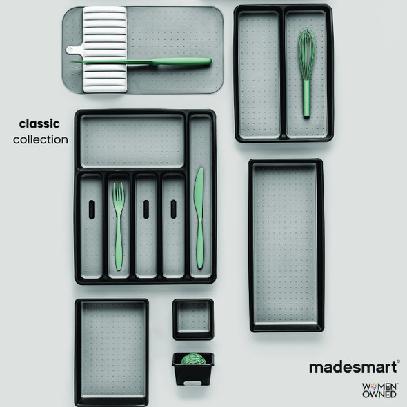 MadeSmart Classic 6 Compartment Silverware Tray, Carbon 95-24406-06 634455