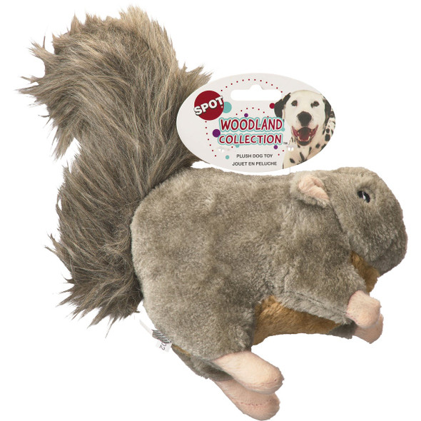 Spot Woodland Collection 10 In. Squirrel Dog Toy 5962 717563
