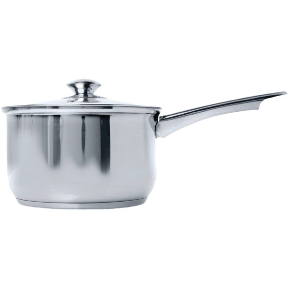 Epoca Pure Intentions 2 Qt. Stainless Steel Saucepan with Glass Lid ESTL-2818