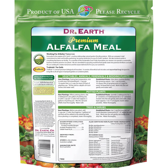 Dr. Earth 3 Lb. 2-1-2 Alfalfa Meal Organic Fertilizer 720 736641