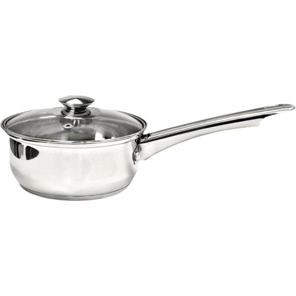 Epoca Pure Intentions 1 Qt. Stainless Steel Saucepan with Glass Lid ESTL-2814