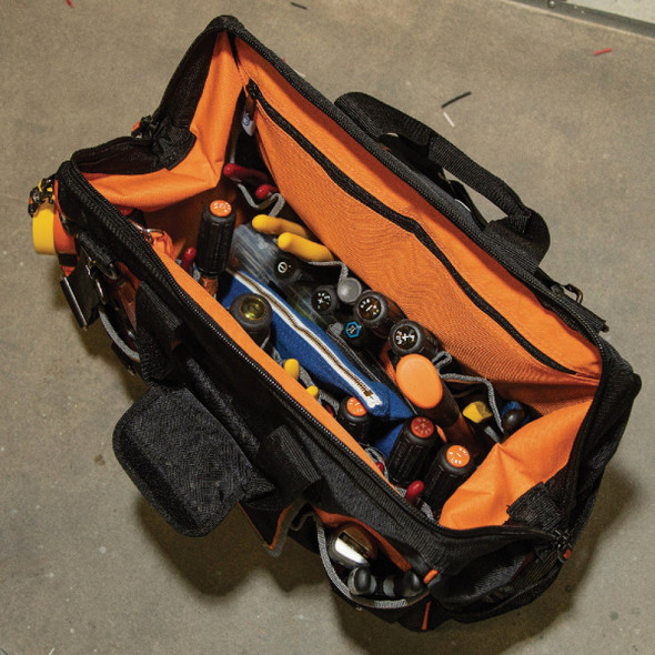 Klein Tradesman Pro 42-Pocket 16 In. Wide-Open Tool Bag 55469 336761