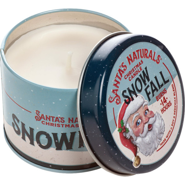 Santa's Naturals 3.5 Oz. Snow Fall Candle SN013-SF-SGL-C6-TTD