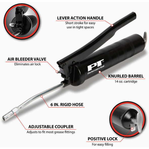 Performance Tool Lever Action Grease Gun W54203 581213