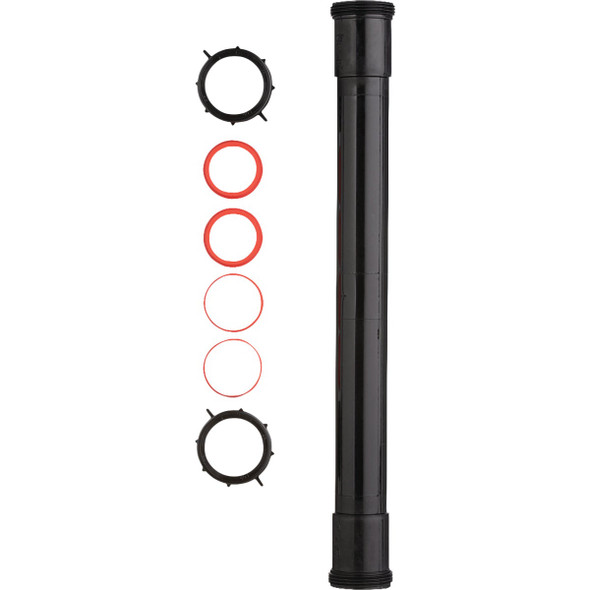 Plumb Pak 1-1/2 In. x 16 In. Black Plastic Double End Slip-Joint Extension Tube