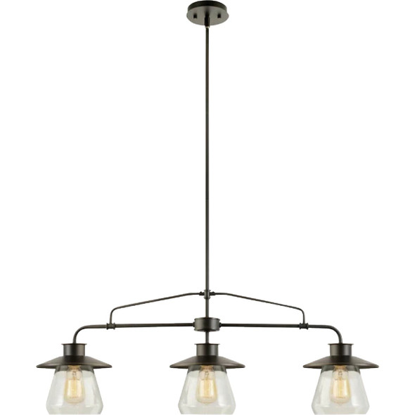 Globe Electric 3-Light Bronze Pendant Light Fixture 64845