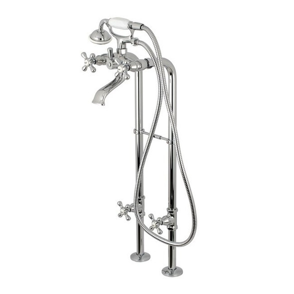 Freestanding Tub Faucet, 2, Freestanding, Polished Chrome