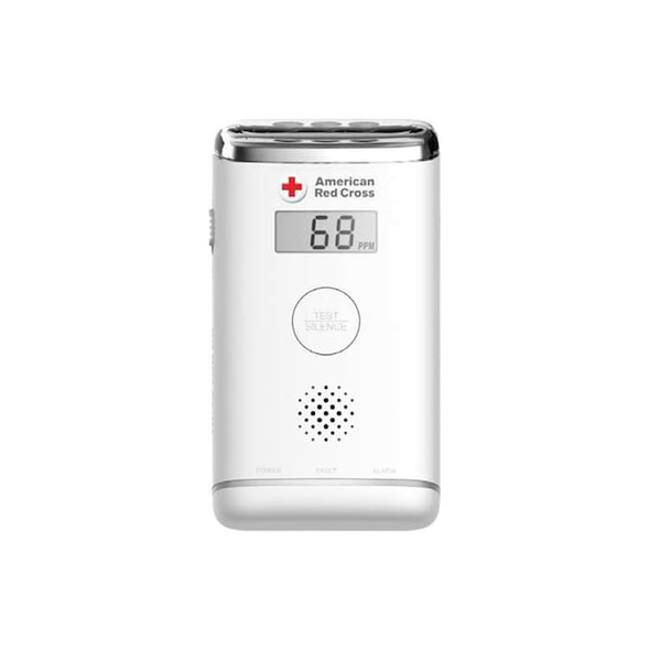 Eton CO Detector,Light/Sound Alert,White,120V ARCBBCO30W-SNG