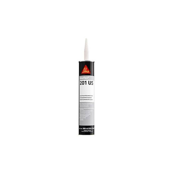Sika Caulk, 10 oz, Cartridge, White, Polyurethane Base, Sikaflex 201 90852