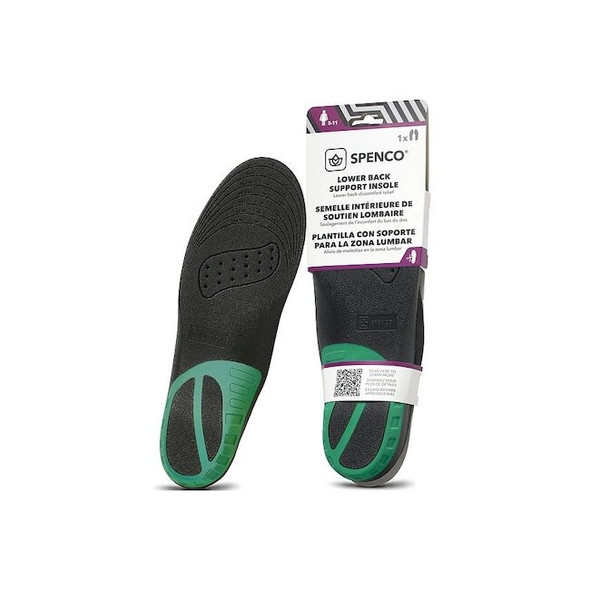 Spenco Insole,Green/Black,Size Women 5-11,PR 92368