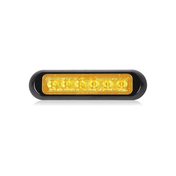 Maxxima Warning Light,LED,Amber,1/2" L,5-3/5" W M20389YCL