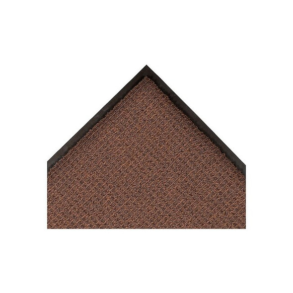 Entrance Mat, Polypropylene, 3/8 in Thick, Brown, 3 ft W x 5 ft L