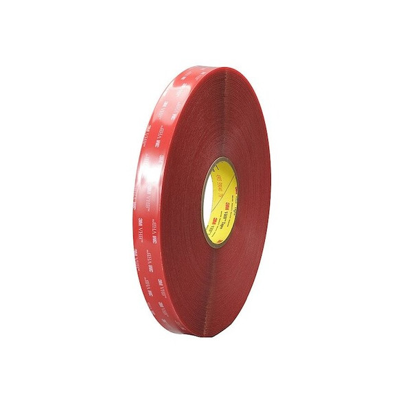 Double-Sided Foam Tape, 1 in W, 36 yd L, 1/32 in, Acrylic Foam, Double-Sided