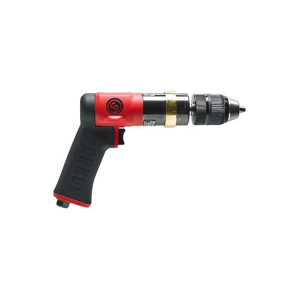 Chicago Pneumatic Air-Powered Drill, 1/4 in, NPT, Keyless CP9288C