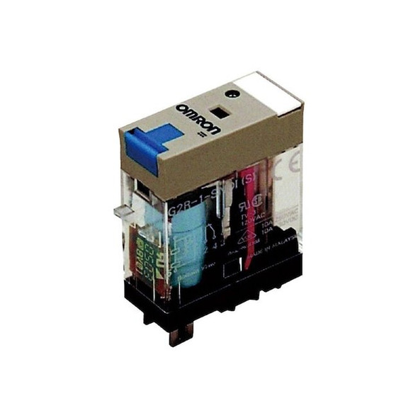 Omron General Purpose Relay, Square, 21.6 mA, 5 Pins, Plug-in G2R-1-SNDI DC24(S)
