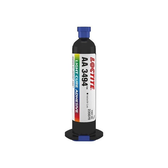 Loctite UV Cure Adhesive, AA 3494 Series, Off-White, 1 Ga, Syringe 235070