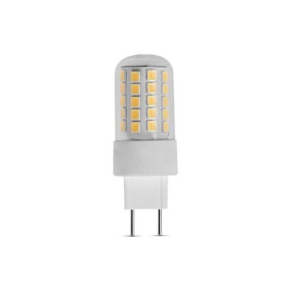 4.5 W, Compact LED Bulb, White, T4, 3000K Temp. Clear, Dimmable