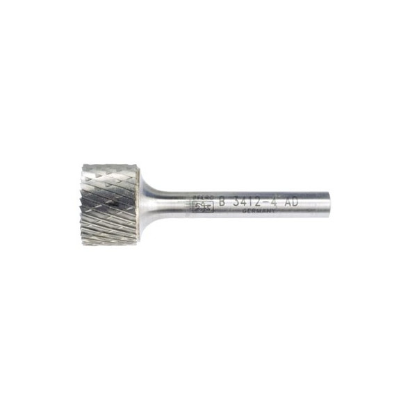 Carbide Bur - Cylind. (End Cut), DBL Cut - 3/4" x 1/2" x 1/4" Shank - SB-15