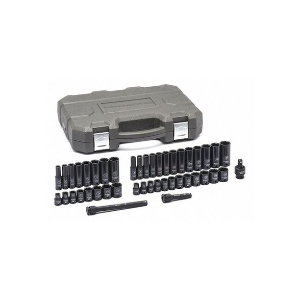 44 Piece 3/8" Drive 6 Point Standard & Deep Impact SAE/Metric Socket Set