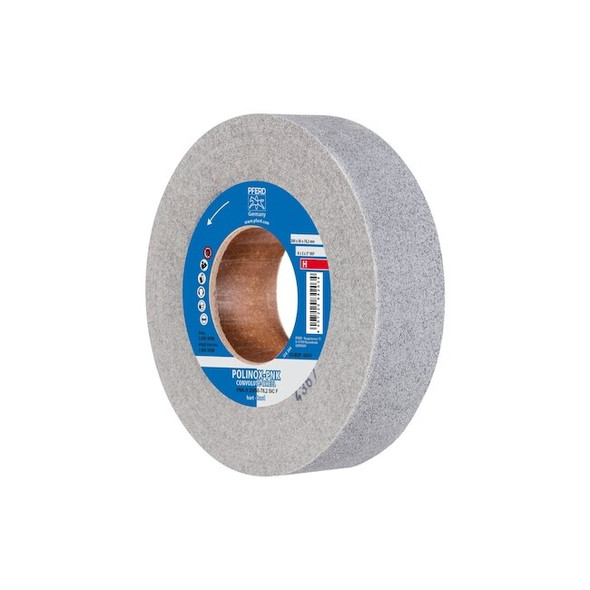 Pferd Tools 8" x 2" Convolute Wheel - 3" A.H. - SiC Fine (H) 9SF 48219